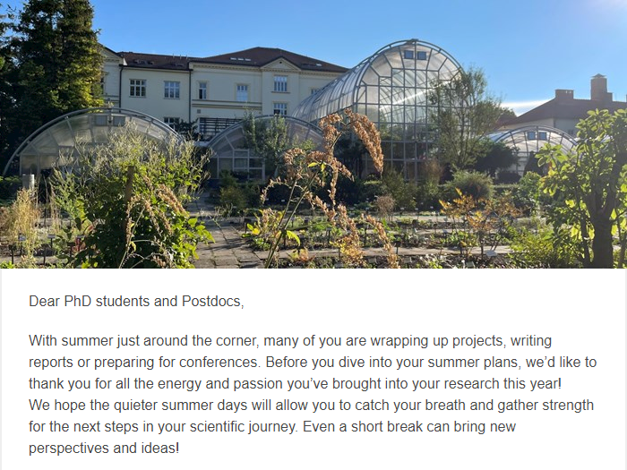 Newsletter for PhD students and Postdocs of the Faculty of Science MU 6/2025